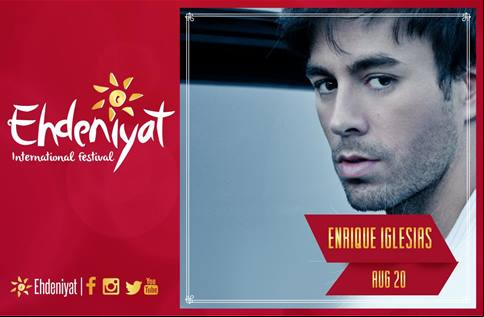 Concierto de Enrique Iglesias en Ehden, Lebanon, Jueves, 20 de agosto de 2015