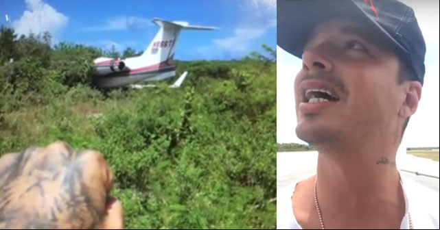 ¡Aterrador! Se estrella avión en el que viaja J Balvin (+VÍDEO)